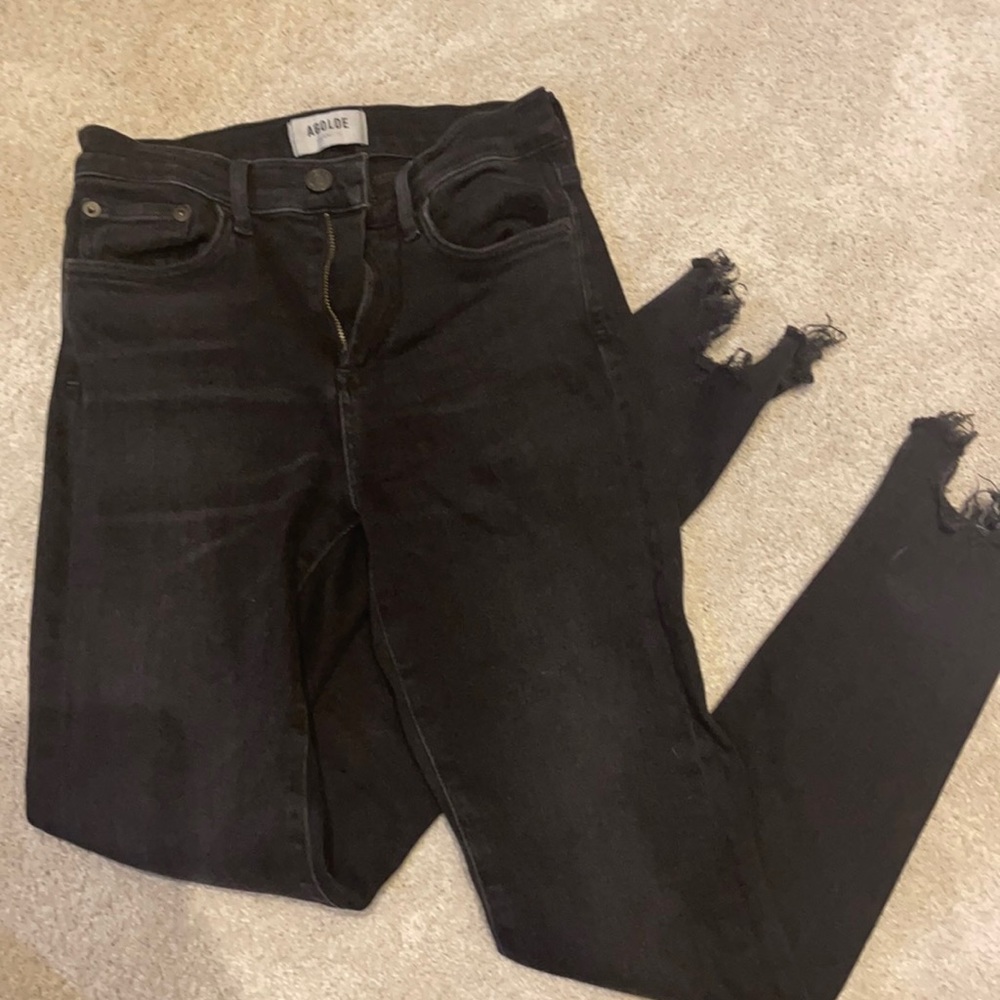 AGolde “Sophie” black jeans